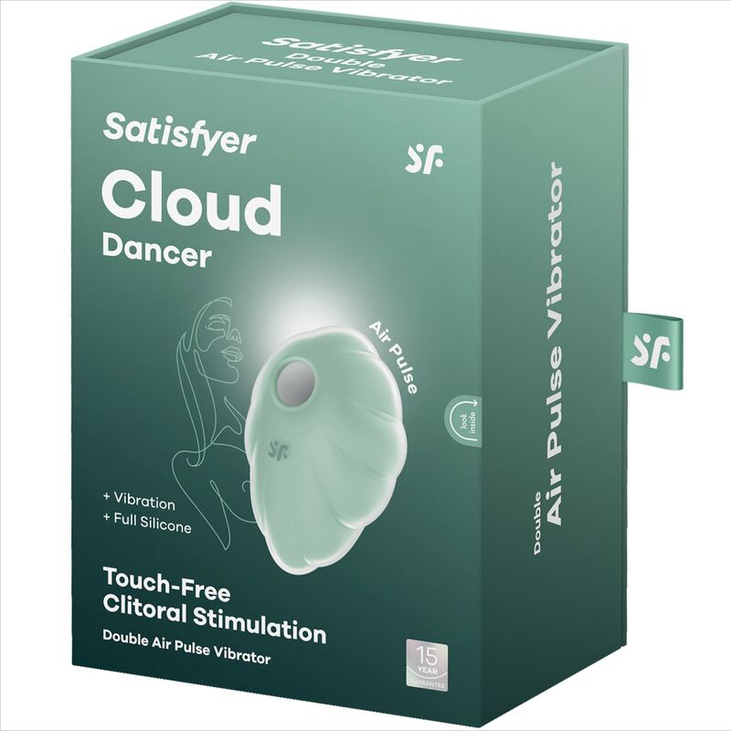 SATISFYER - VIBRADOR DE PULSO DE AR VERDE CLOUD DANCER - Image 4