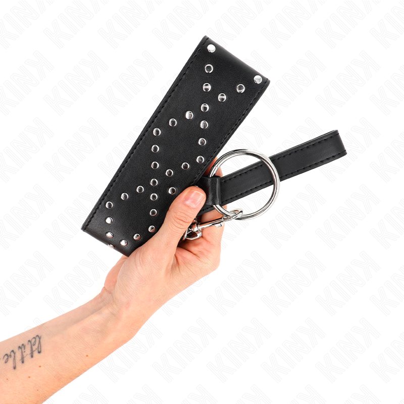 KINK - COLAR 65 CM COM TRELA COM PREGOS PRATA MODELO 3 AJUSTÁVEL 36-43 CM X 5 CM - Image 5