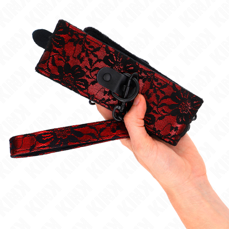 KINK - COLAR DE RENDA COM CINTO COM CINTO DE COURO REAL 105 CM / 44 X 5,5 CM - Image 3