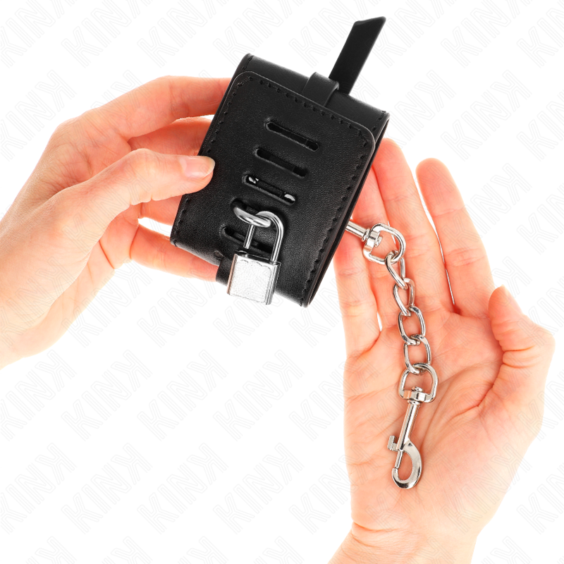 KINK - REMOÇÕES DE PULSO COM BLOQUEIO DELUXE PRETO AJUSTÁVEIS 14,5-21 CM X 6 CM - Image 3