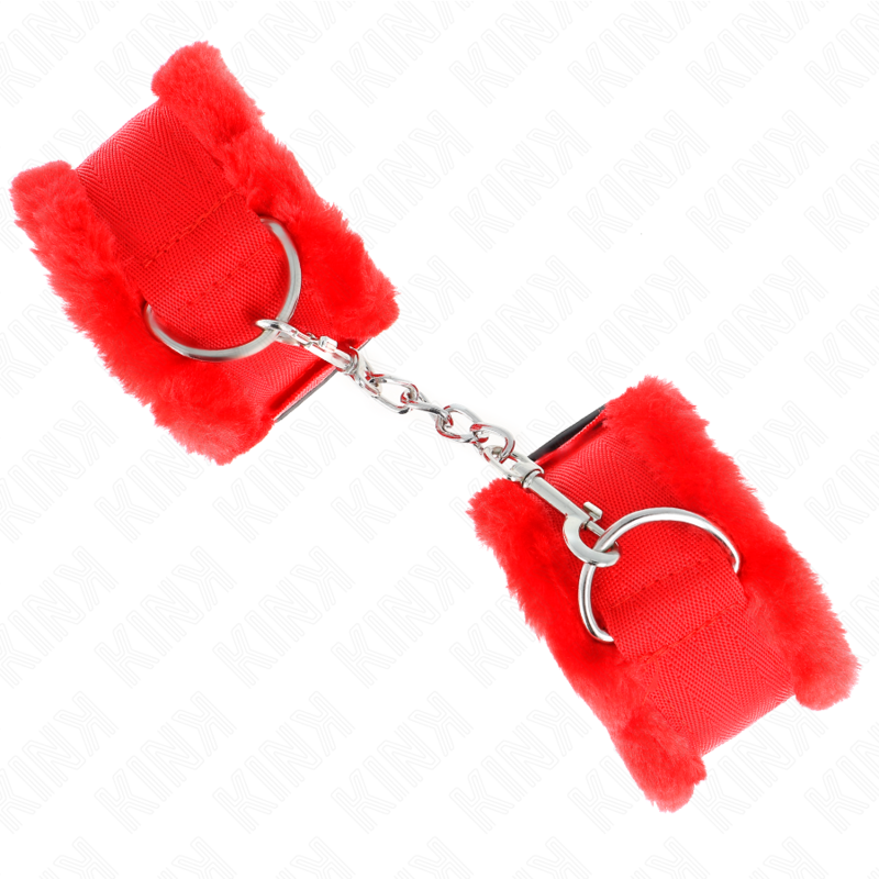 KINK - PULSO FORRO PELUDO VERMELHO AJUSTÁVEL 17-31 CM X 7 CM - Image 2