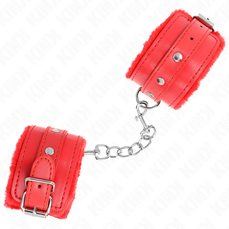 KINK - PULSO PREMIUM FORRO DE PELE VERMELHO COM CINTO VERMELHO AJUSTÁVEL 17-29 CM X 6 CM - Image 2