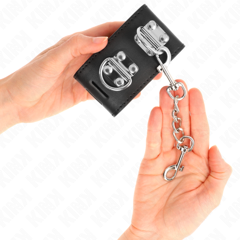 KINK - PUNHOS MULTIPOSIÇÕES COM FECHO DE CADEADO PRETO AJUSTÁVEIS 16-23 CM X 5,5 CM - Image 3