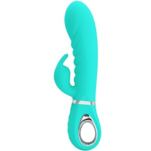 PRETTY LOVE – VIBRADOR PRESCOTT MULTIFUNÕES G-SPOT AQUA VERDE