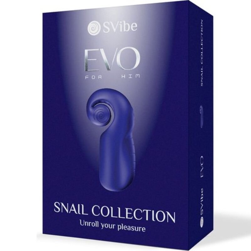 SNAIL VIBE - EVO PARA ELE MASTURBADOR MASCULINO SLIDE N'ROLL AZUL ESCURO - Image 5