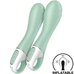SATISFYER – AIR PUMP VIBRATOR 3 PONTO G INFLÁVEL MENTA