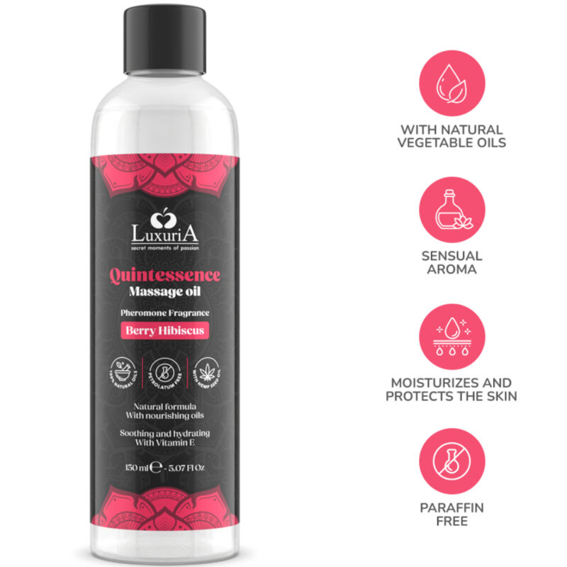 INTIMATELINE LUXURIA - ÓLEO DE MASSAGEM BERRY 150 ML - Image 4