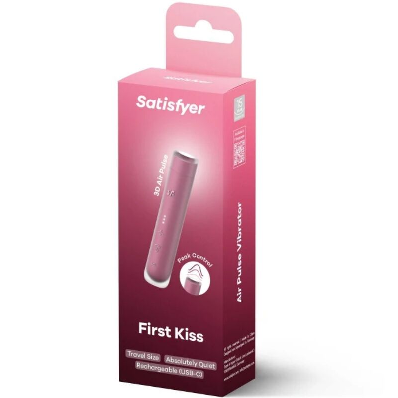 SATISFYER - ESTIMULADOR DE CLITÓRIS FIRST KISS WAVE GARNET - Image 2