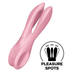 SATISFYER – VIBRADOR THREESOME 1 ROSA