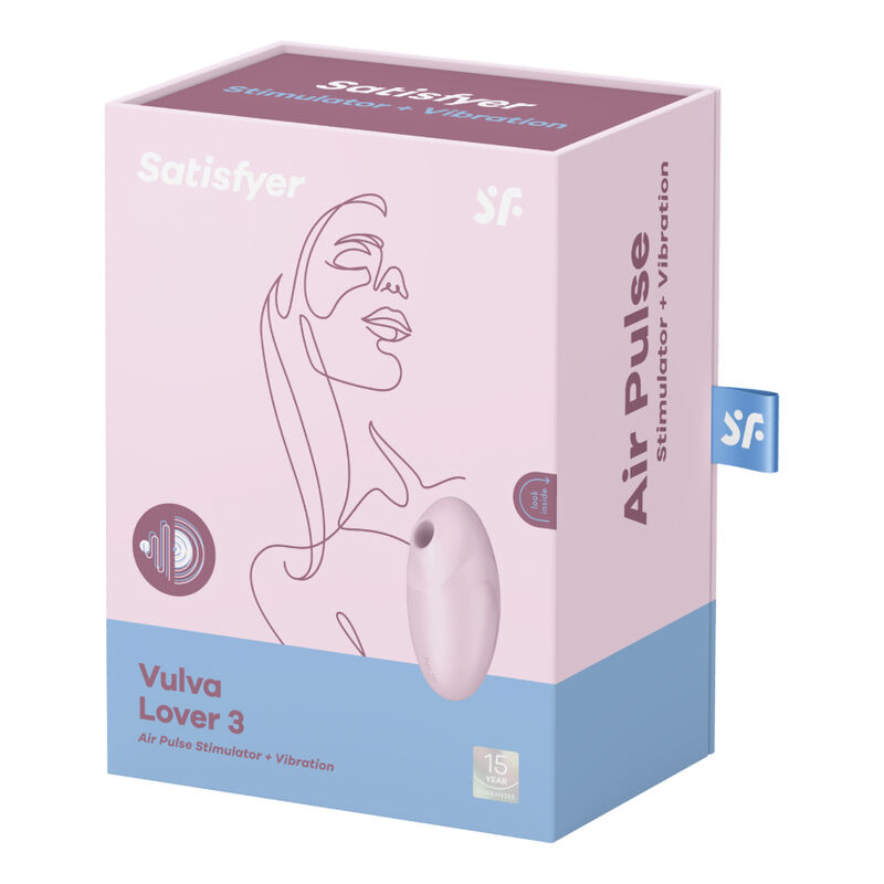 SATISFYER - ESTIMULADOR E VIBRADOR DE PULSO DE AR VULVA LOVER 3 ROSA - Image 4