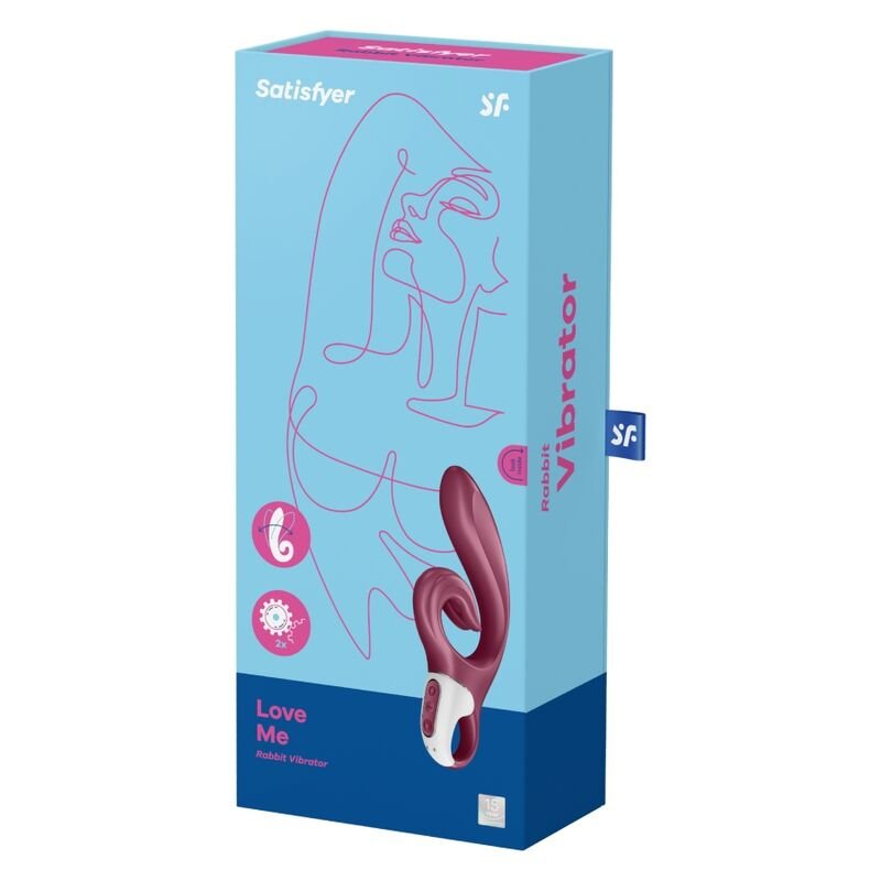SATISFYER - LOVE ME COELHO VIBRAO VERMELHO - Image 5