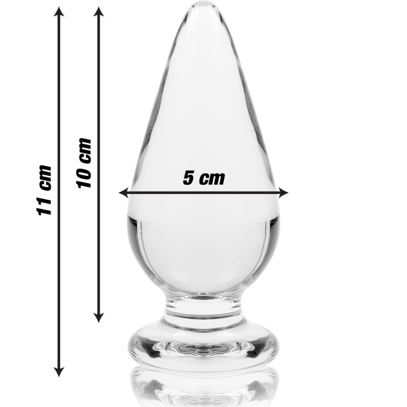 NEBULA SERIES BY IBIZA - MODELO 4 ANAL PLUG VIDRO BOROSILICADO TRANSPARENTE 11 CM -O- 5 CM - Image 2