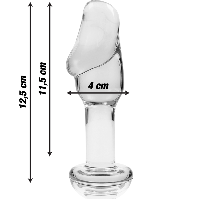 NEBULA SERIES BY IBIZA - MODELO 6 ANAL PLUG VIDRO BOROSILICADO TRANSPARENTE 12.5 CM -O- 4 CM - Image 2