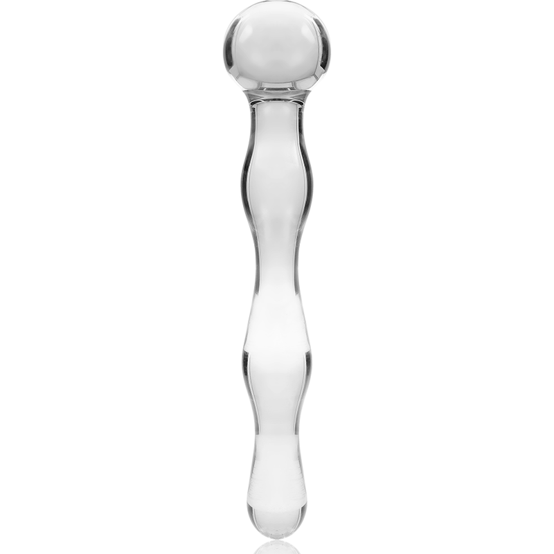 NEBULA SERIES BY IBIZA - MODELO 13 DILDO VIDRO BOROSILICADO TRANSPARENTE 18 CM -O- 3.5 CM - Image 4