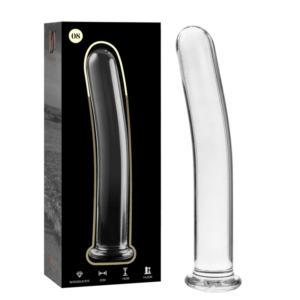 NEBULA SERIES BY IBIZA – MODELO 8 DILDO VIDRO BOROSILICADO TRANSPARENTE 14.5 CM -O- 2 CM