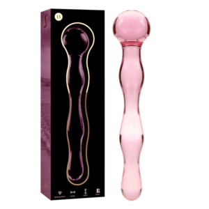 NEBULA SERIES BY IBIZA – MODELO 13 DILDO VIDRO BOROSILICADO ROSA 18 CM -O- 3.5 CM