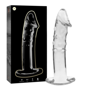 NEBULA SERIES BY IBIZA – MODELO 19 DILDO VIDRO BOROSILICADO TRANSPARENTE 18.5 CM -O- 4 CM