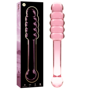 NEBULA SERIES BY IBIZA – MODELO 20 DILDO VIDRO BOROSILICADO ROSA 20.5 CM -O- 3 CM