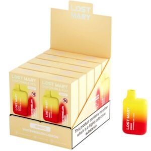 LOST MARY – (EXPOSITOR PROFESSIONAL PACK -10 UNIDADES) BM600 NICOTINE VAPER 2% DESCARTÁVEL MELANCIA LIMÃO