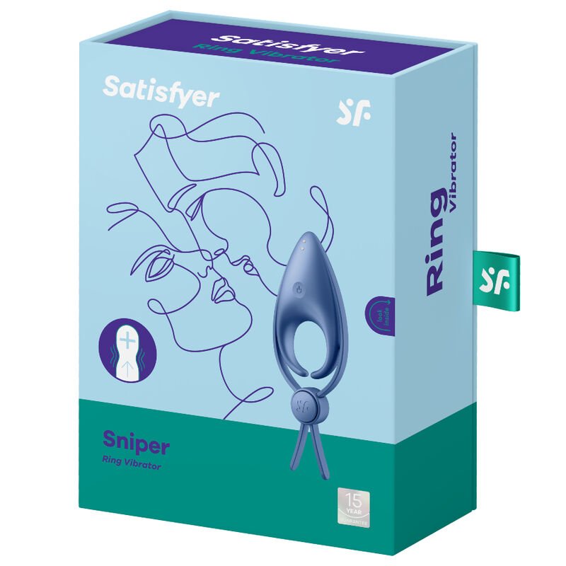 SATISFYER - VIBRADOR SNIPER RING AZUL - Image 3