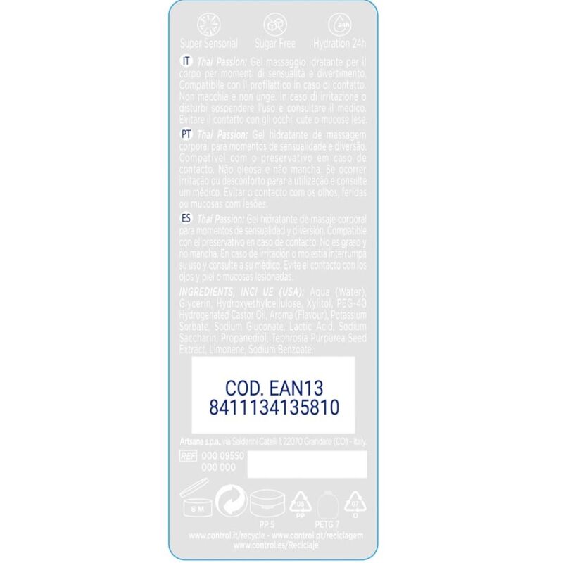 CONTROL - 2 EN 1 MASSAGEM & PRAZER TAILANDÊS PAIXO 200 ML - Image 2