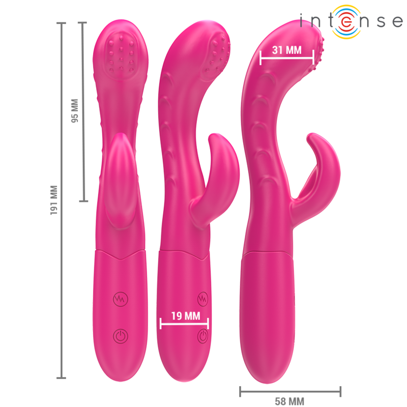 INTENSE - AMARA VIBRADOR COM LÍNGUA ESTIMULANTE 10 VIBRAÇÕES ROSA - Image 3