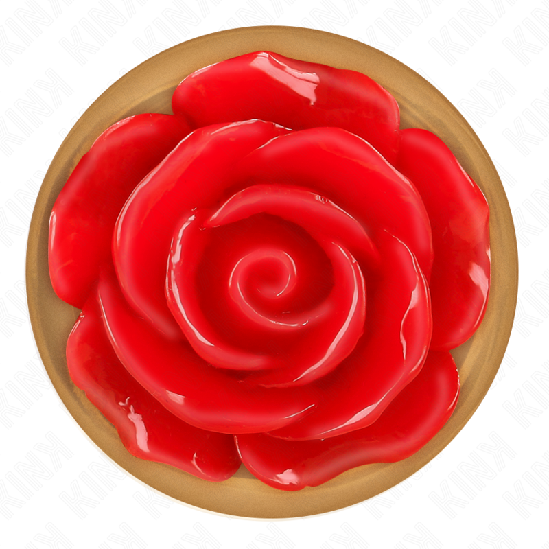 KINK - PLUG ANAL DE OURO ROSA COM ROSA VERMELHA M - Image 5