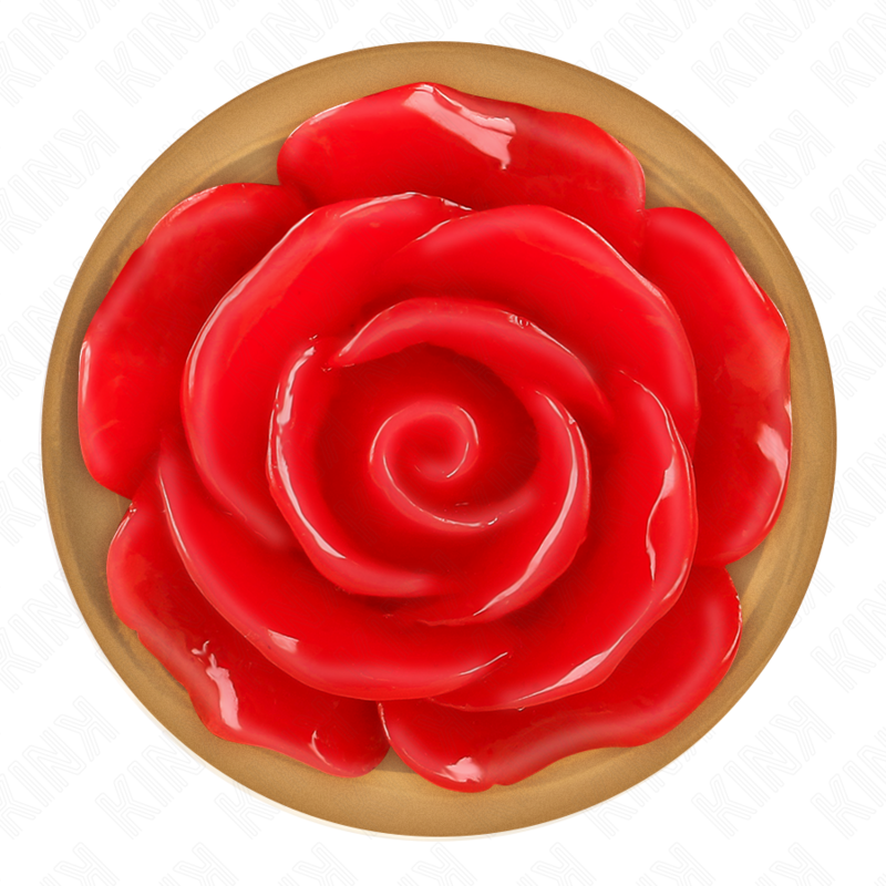 KINK - PLUG ANAL DE OURO ROSA COM ROSA VERMELHA S - Image 5