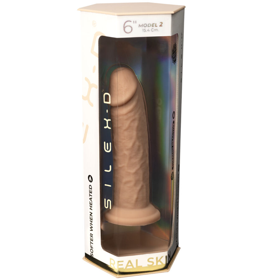 SILEXD - MODELO DE PÊNIS REALÍSTICO 2 SILICONE TERMORATIVO PREMIUM 15,4 CM - Image 5
