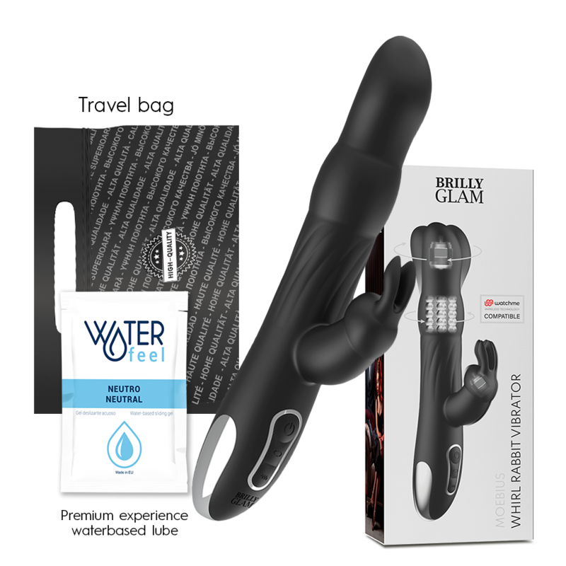 BRILLY GLAM MOEBIUS RABBIT VIBRADOR & ROTATOR WATCHME COMPATÍVEL COM TECNOLOGIA SEM FIO - Image 5