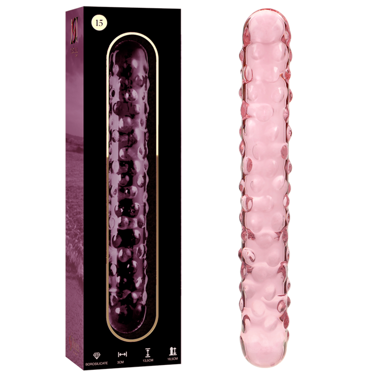 NEBULA SERIES BY IBIZA - MODELO 15 DILDO VIDRO BOROSILICADO ROSA 18.5 CM -O- 3 CM - Image 5
