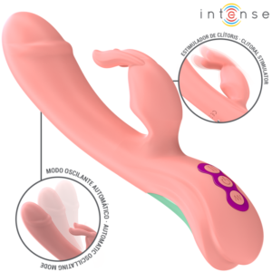 INTENSE – RACHEL RABBIT VIBRADOR 5 VIBRAÇÕES ROSA