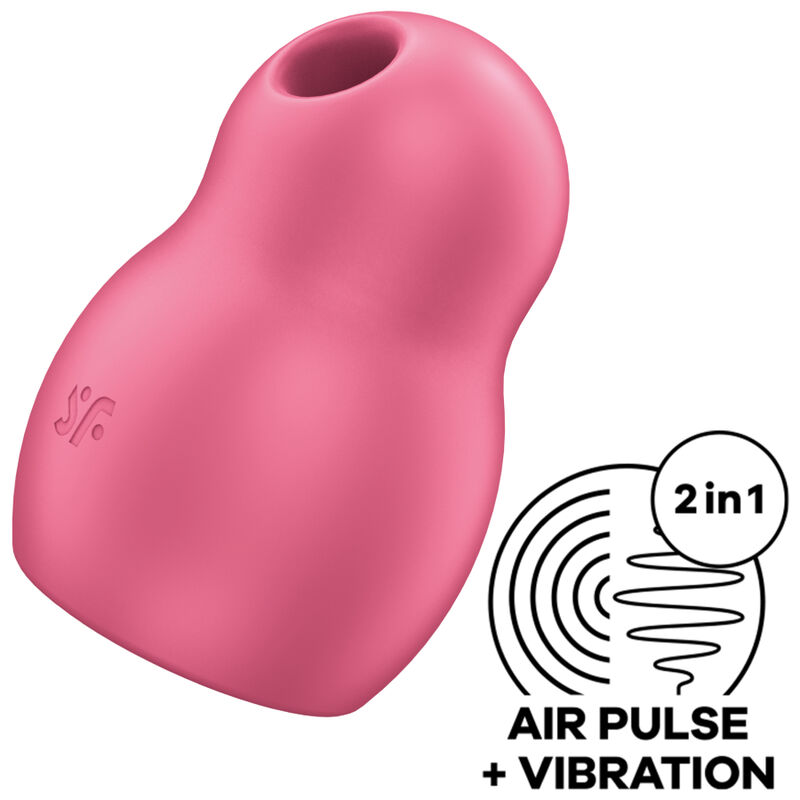SATISFYER - PRO TO GO 1 ESTIMULADOR E VIBRADOR DE PULSO DE AR DUPLO AZUL - Image 5