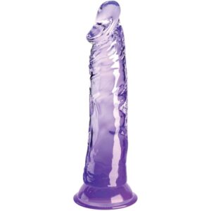 KING COCK – CLEAR PÊNIS REALÍSTICO 19.7 CM ROXO