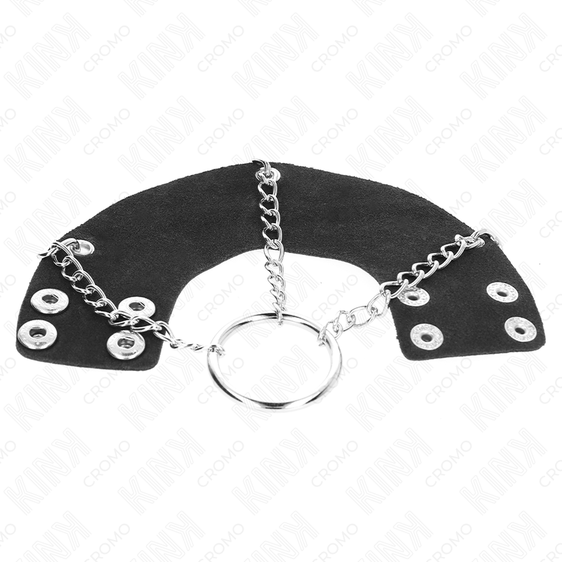 KINK - ANEL PARA PÊNIS 4 CM CORRENTE 7 CM METAL COM CINTO DE COURO - Image 5
