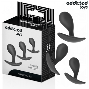 ADDICTED TOYS – CONJUNTO DE 3 PLUG ANAL MODELO 3
