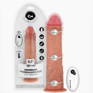 COCK MILLER – DILDO REALISTA COM VENTOSA E CONTROLE REMOTO VIBRAÇÃO 20,5 CM