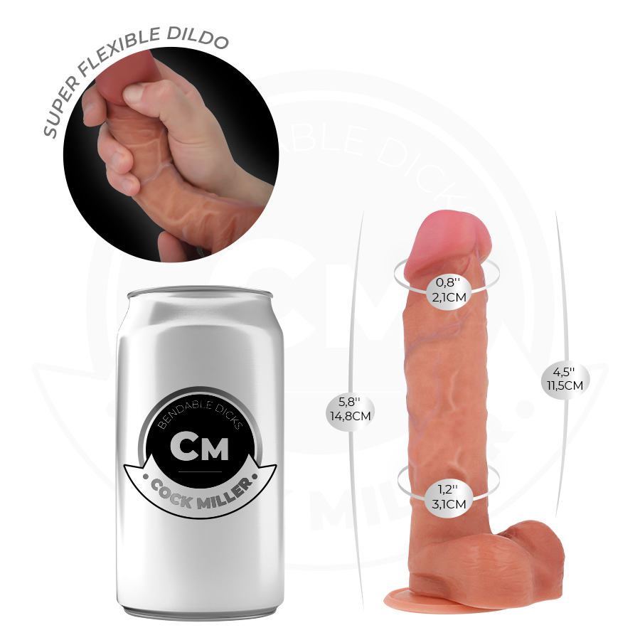 COCK MILLER - DILDO ARTICULÁVEL HIPERREALISTA 14,8 CM - Image 4