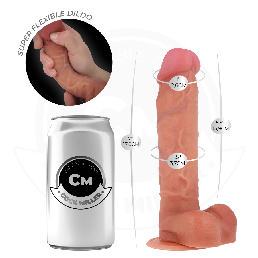 COCK MILLER - DILDO ARTICULÁVEL HIPERREALISTA 17,8 CM - Image 5