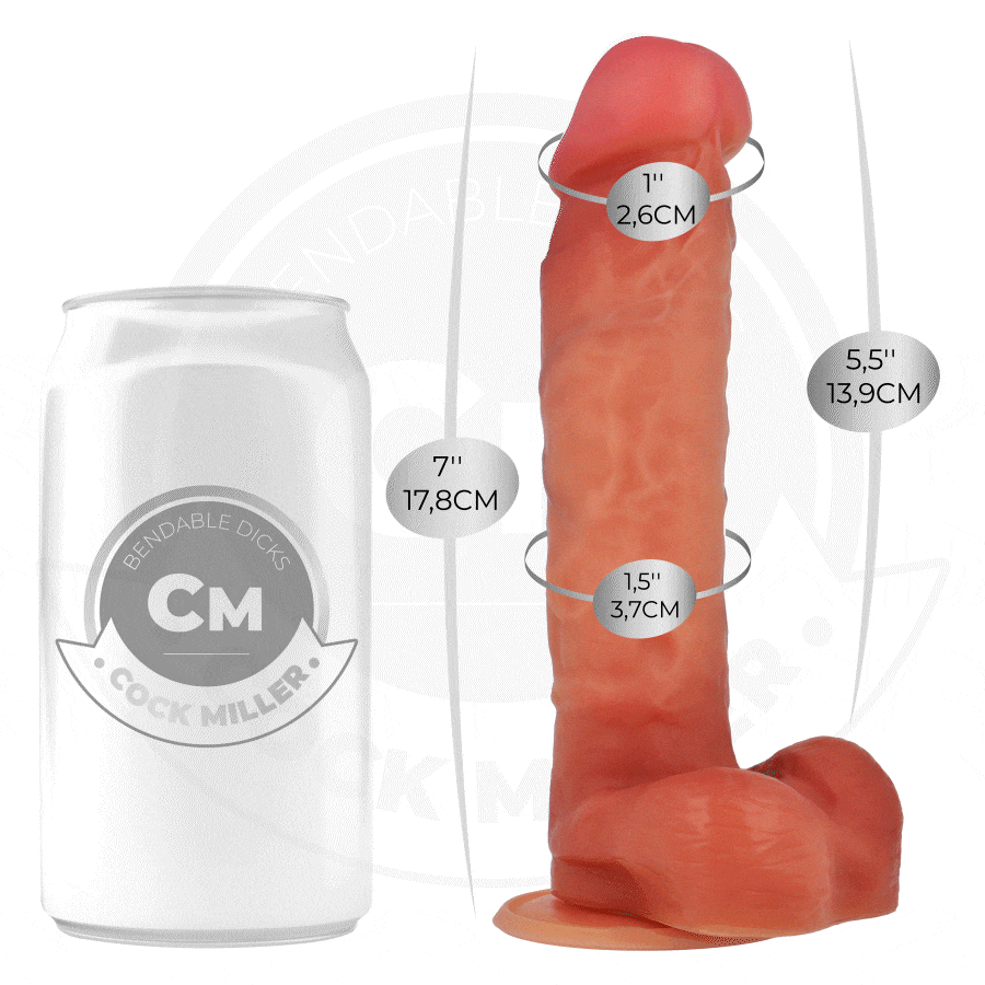 COCK MILLER - DILDO ARTICULÁVEL HIPERREALISTA 17,8 CM - Image 2