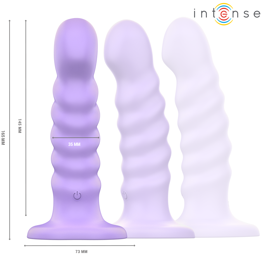INTENSE - BRENDA VIBRADOR TAMANHO M DESIGN ESPIRAL 10 VIBRAÇÕES ROXO CONTROLE REMOTO - Image 6