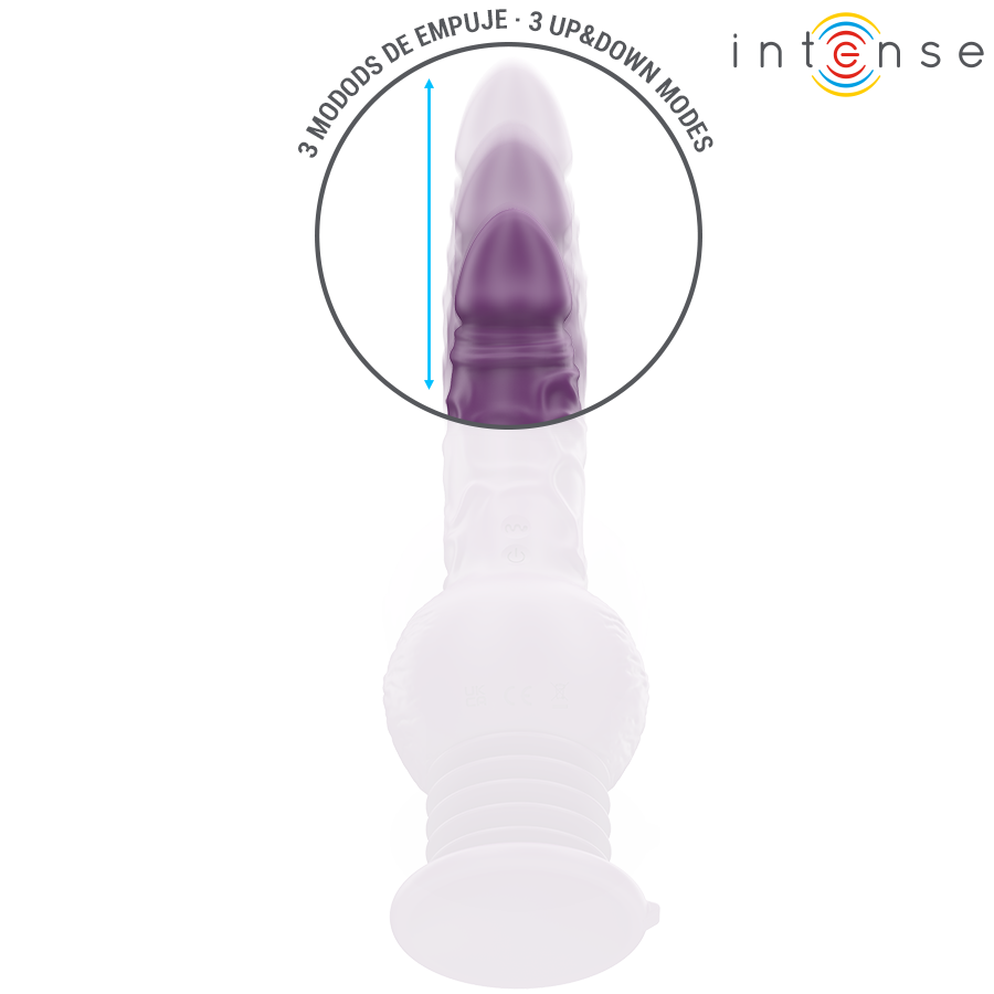 INTENSE - VIBRADOR MULTIFUNCIONAL TATUM COM VIBRAÇÃO PARA CIMA E PARA BAIXO 24 CM ROXO - Image 4