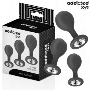 ADDICTED TOYS – CONJUNTO DE 3 PLUG ANAL COM JOIA