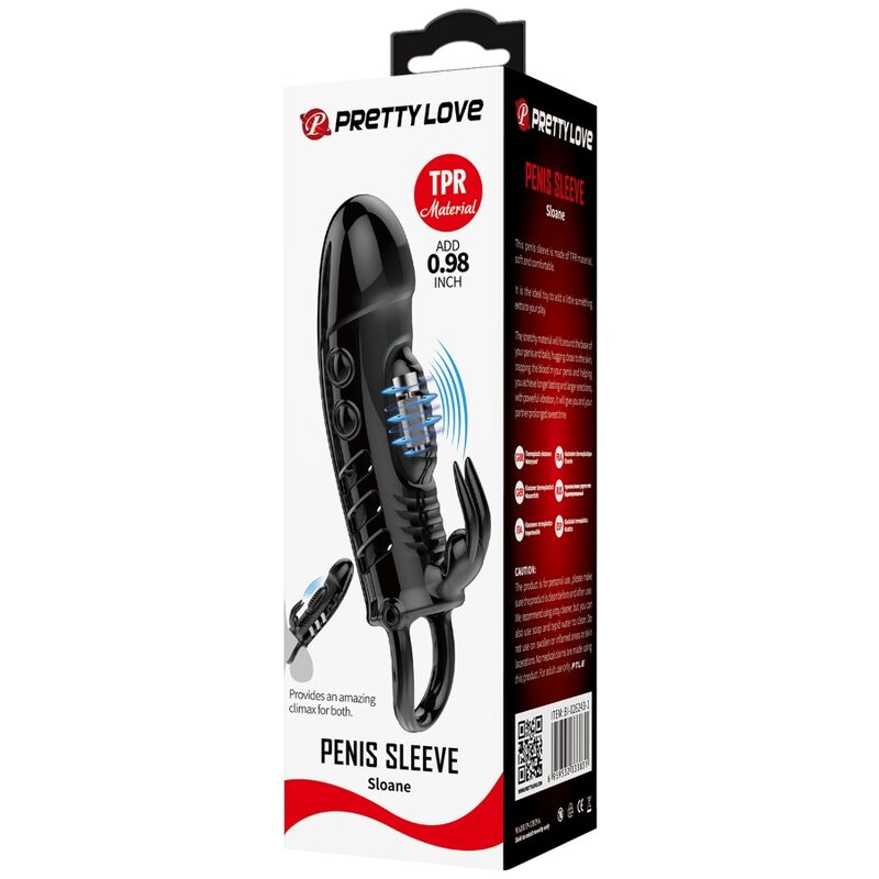 PRETTY LOVE - BAINHA PARA PÊNIS SLOANE COELHO PRETA - Image 5