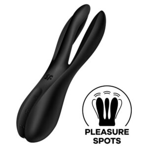 SATISFYER – VIBRADOR THREESOME 2 PRETO