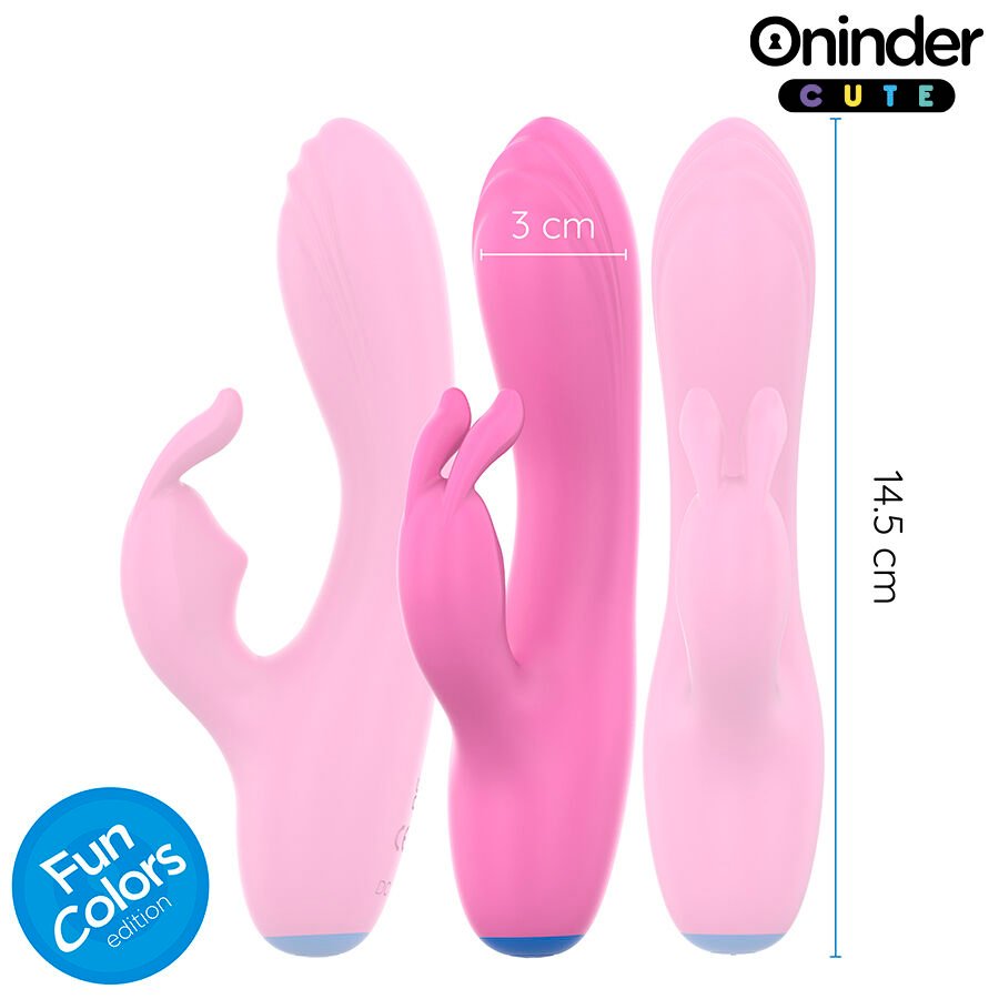 ONINDER CUTE - VIBRADOR LOVE BUNNY PARA PONTO G E CLITÓRIS - APLICATIVO MUNDIAL GRATUITO - Image 3