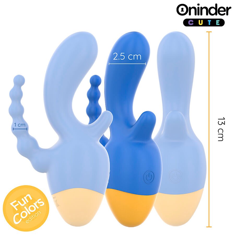 ONINDER CUTE - LOVE 3 SOME VIBRADOR TRIPLO - APLICATIVO MUNDIAL GRATUITO - Image 3