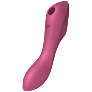 SATISFYER – VIBRADOR DE PULSO DE AR CURVY TRINITY 3 VERMELHO
