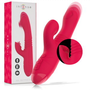 INTENSE – VIBRADOR UP & DOWN RECARREGVEL DUA MULTIFUNO COM LÍNGUA VERMELHA