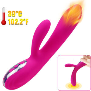 ARMONY – VIBRADOR E ESTIMULADOR FLEXÍVEL COM EFEITO DE CALOR FÚCSIA
